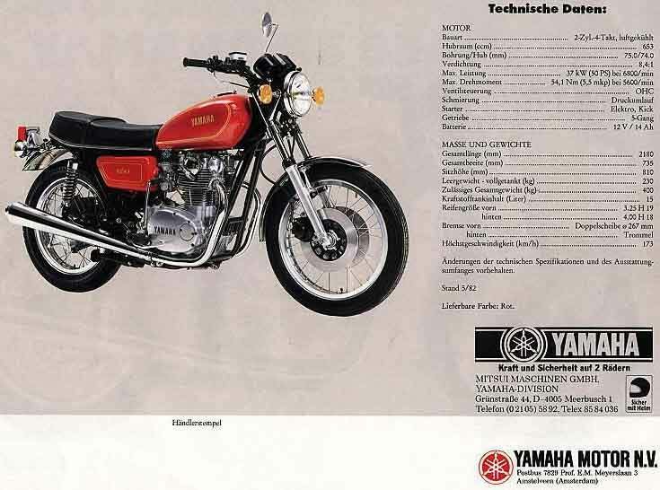 Yamaha XS650 Slide 3